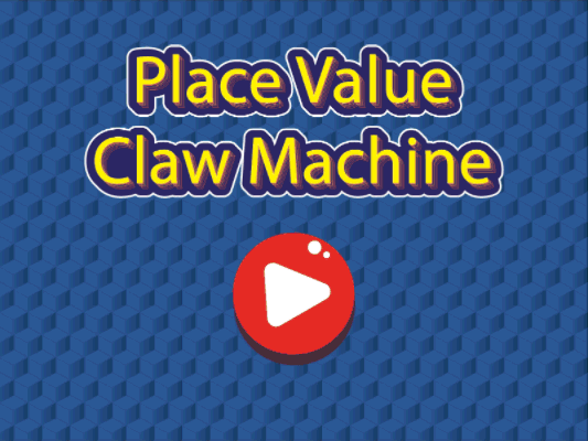 2.NBT.1.a Place Value Claw Machine Game