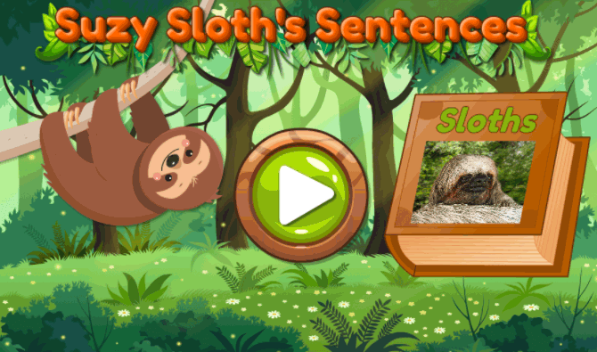 1.RF.1.a Sloth Sentence Game